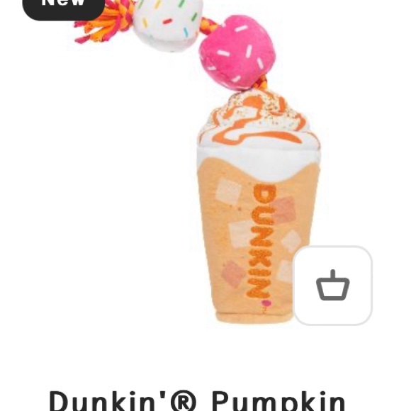 Bark x Dunkin - Pumpkin Signature Latte Dog Toy - Picture 6 of 6